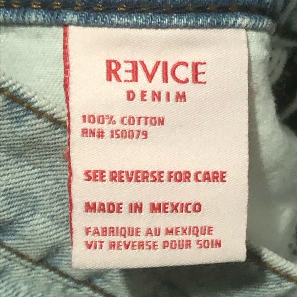 Revice Straight Leg Jeans Women's 26 Distressed Button Fly Light Wash Denim - Picture 4 of 7